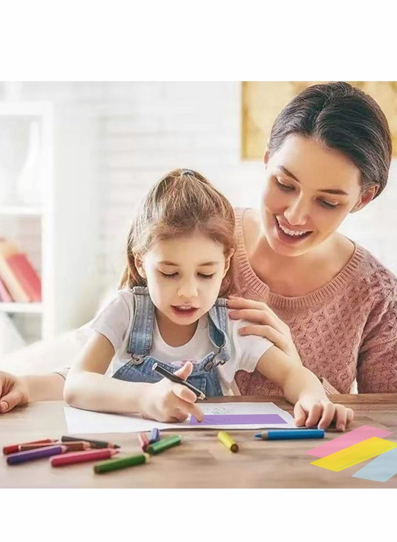 Guided Reading Strips, 8 Pcs Dyslexia Overlay Ruler, Coloured Overlays Ruler Highlight Strips Tracking Rulers for Dyslexia, ADHD and to Reduce Visual Stress