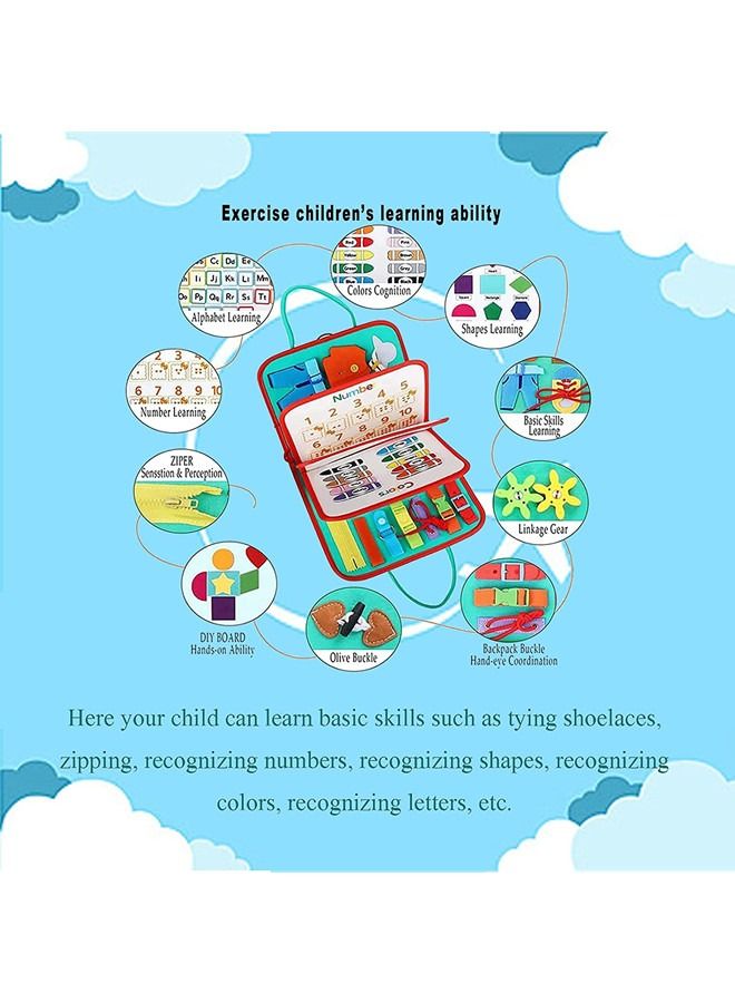 Travel Educational Toys Learning Basic Dress Skills Sensory Toys