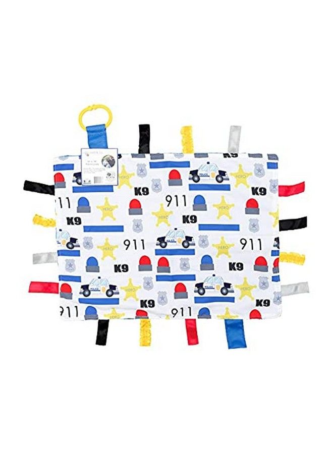 Police Baby Tag Security Blanket Sensory Toy