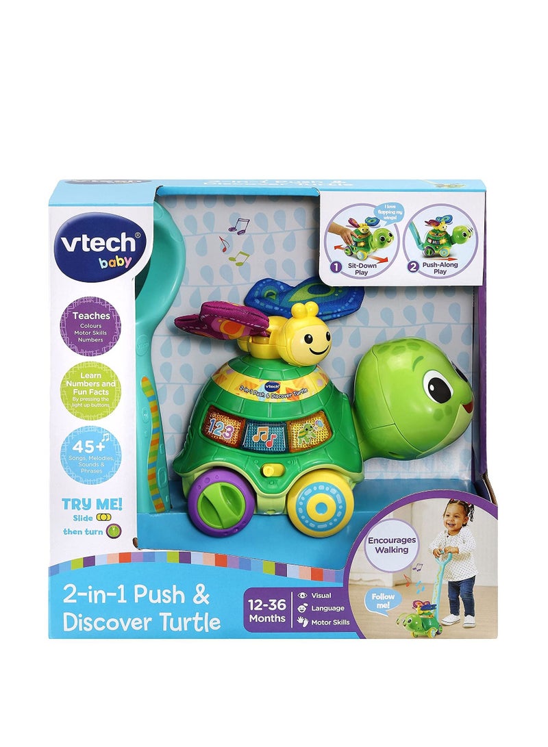 Baby 2 in 1 Push & Discover Turtle