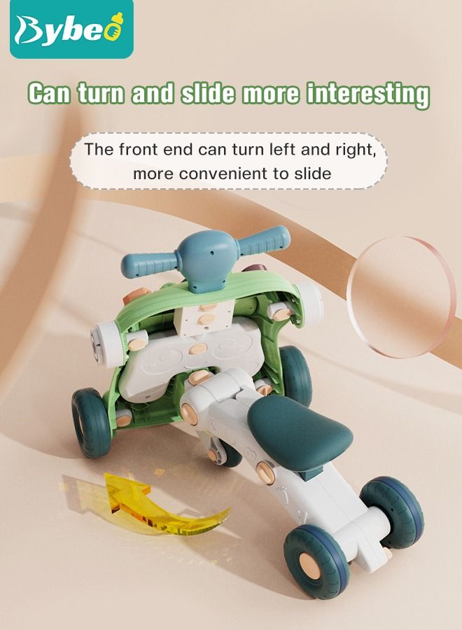 6 in 1 Multifunctional Baby Sit to Stand Walker With Activity Center Toddler Trolley & Push Stroller with Interactive Learning Table, Toy Gift for Infant Boys Girls