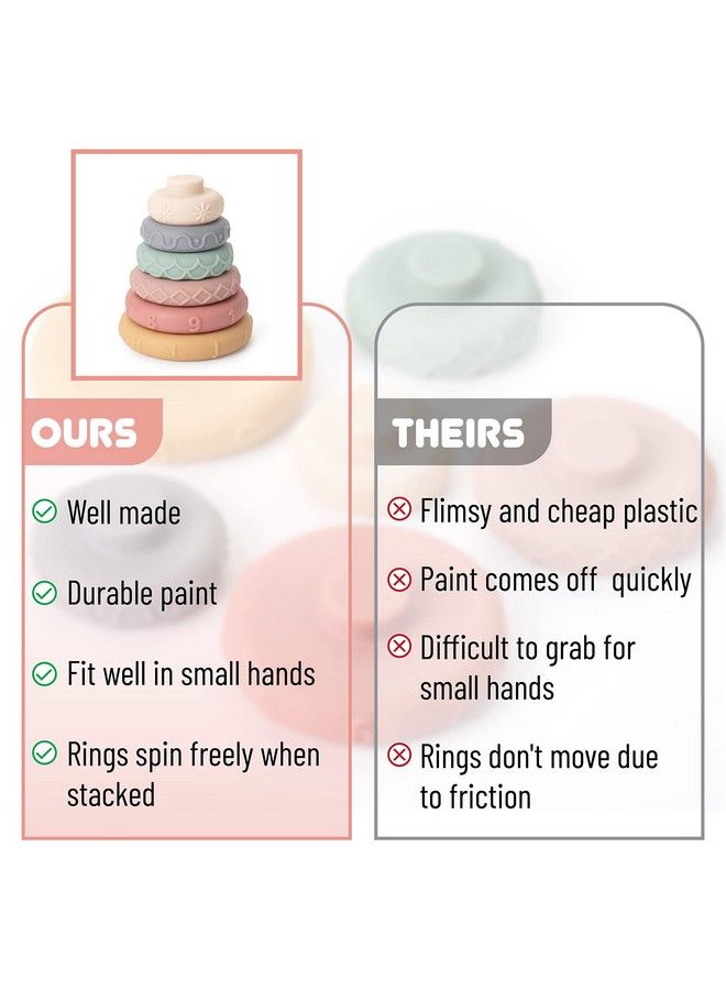 Stacking Rings Toy 6 Pcs Stacking Toys Stacking Rings Baby Stacking Toys Stacking Rings Baby Toy Baby Stacking Rings Ring Stacker Baby Toy Baby Toy Rings Ring Toys For Baby