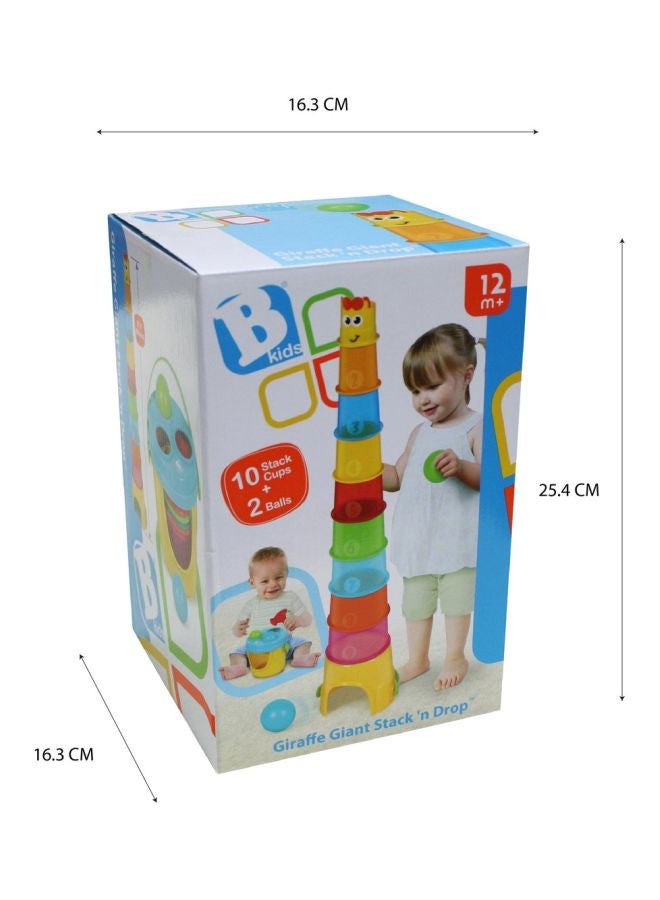 Colourful Giraffe Giant Stack And Drop Toy 32inch