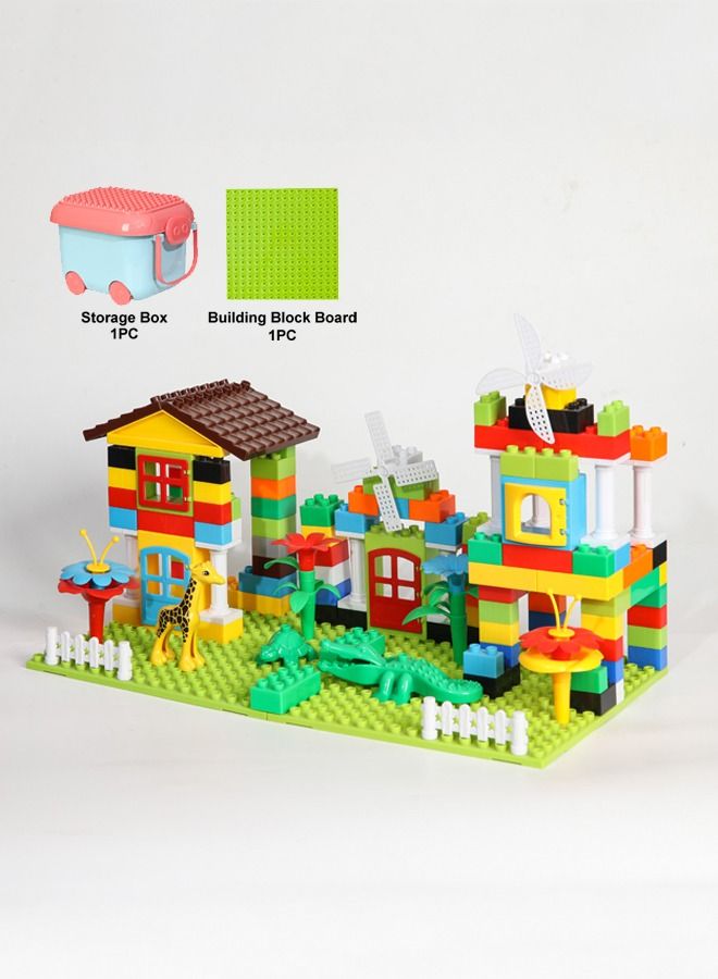 242pcs DIY Building Blocks With Bricks Board Windmill Farm Design Kids Block