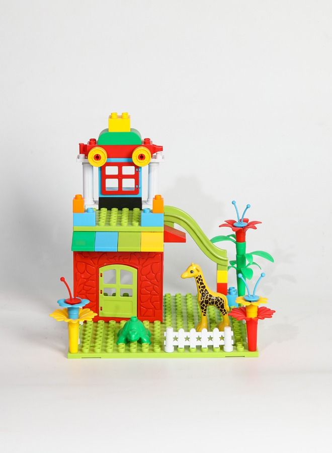 Children's Parent-Child Colorful Happy Castle Large Building Block Toy