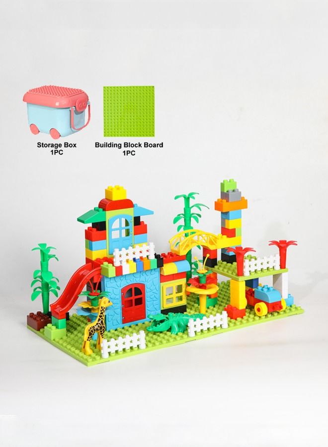 Children's Parent-Child Colorful Happy Castle Large Building Block Toy