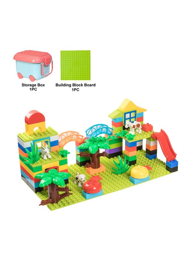 Plastic Building Blocks Stacking Montessori Toys Little Genius Farm Theme