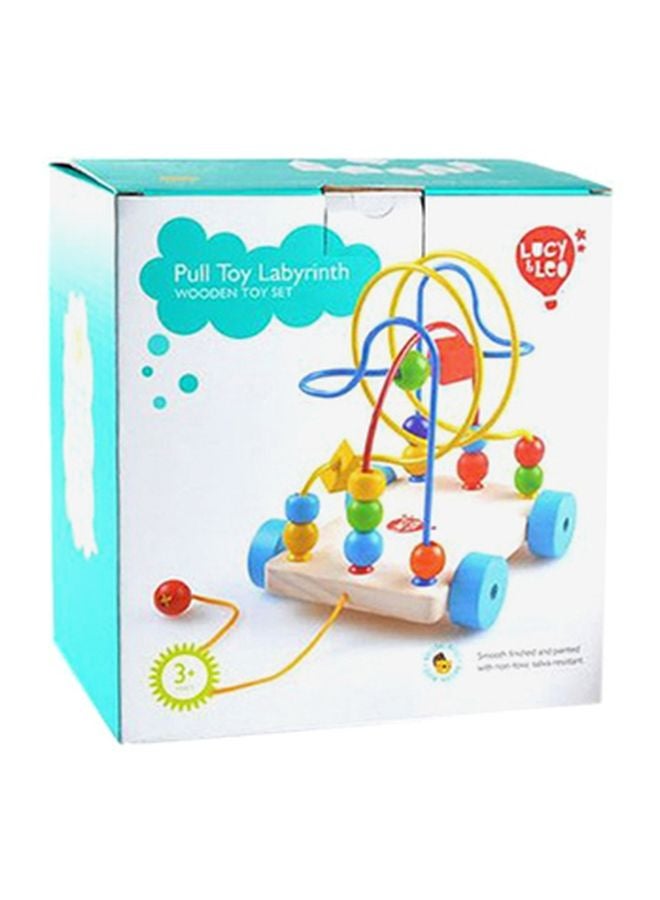 Pull Labyrinth Wooden Toy Set