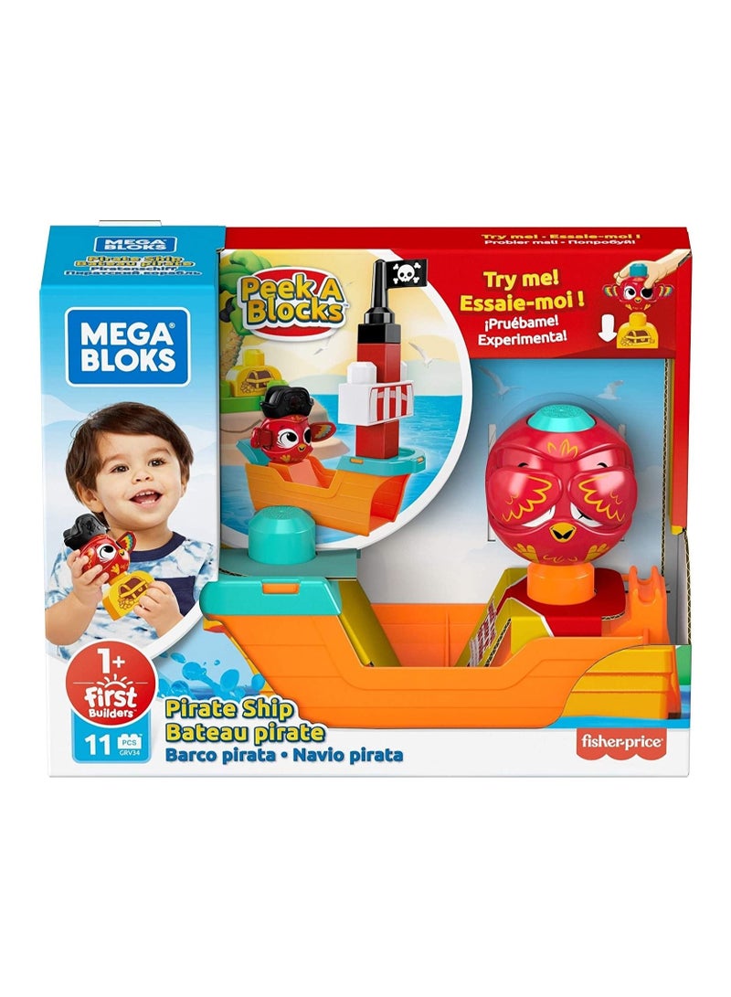 Peek A Blocks Pirate Ship 11pcs