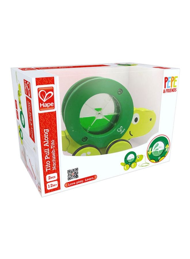 Tito The Turtle Pull Along Toy E0354