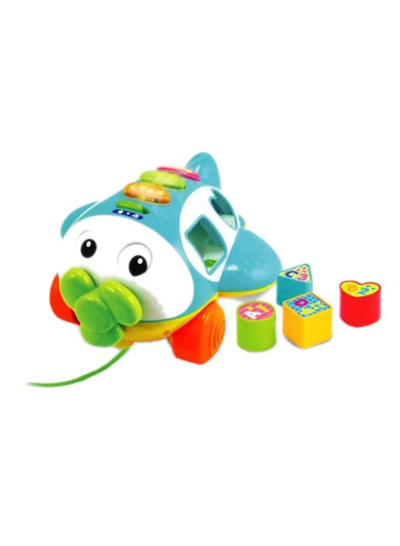 Sort N Learn Pull Along Plane 16.8cm