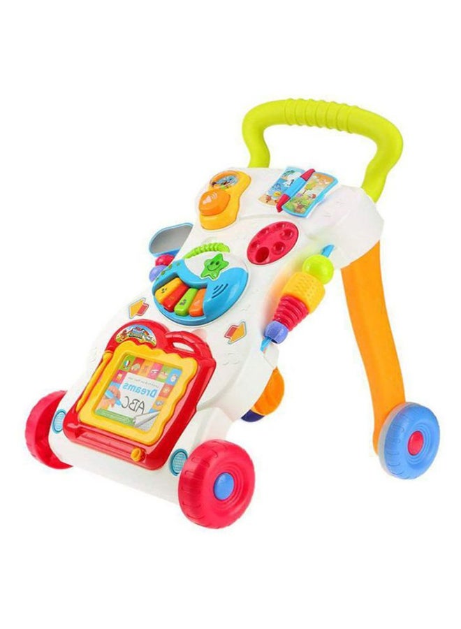 Baby Music And Light Walker With Adjustable Screw Children First Step Car 45x42x34cm