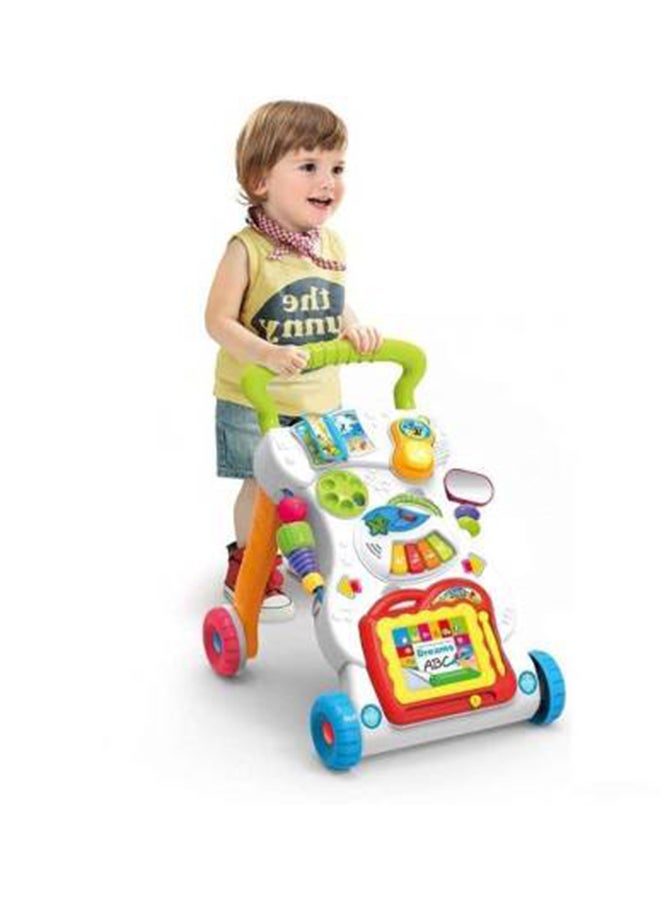 Multi-Functional Music Walker Speed Control And Adjustable Wheels Suitable Age 6-12 Months 45x42x34cm