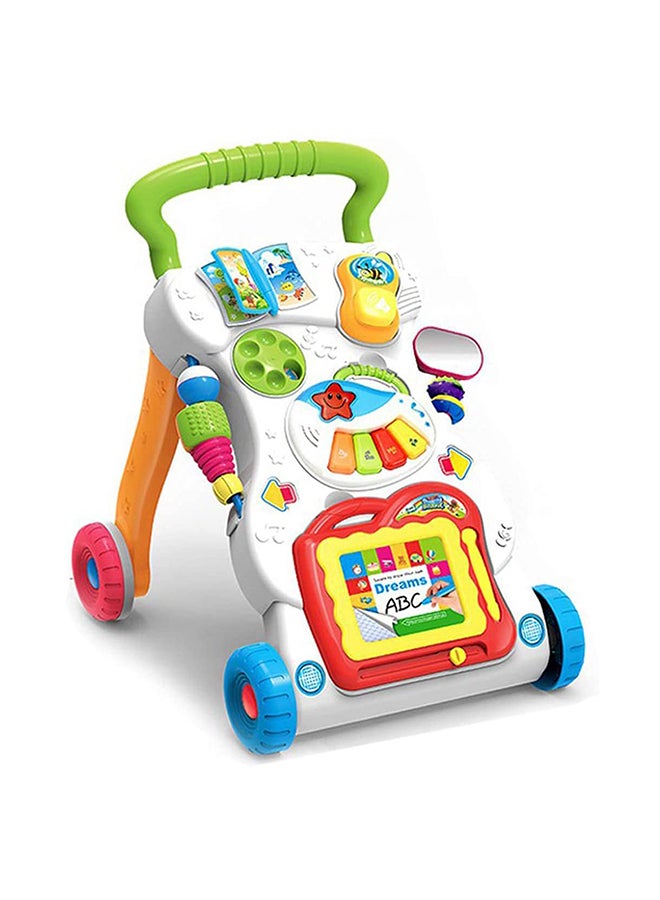 Multi-Functional Music Walker Speed Control And Adjustable Wheels Suitable Age 6-12 Months 45x42x34cm