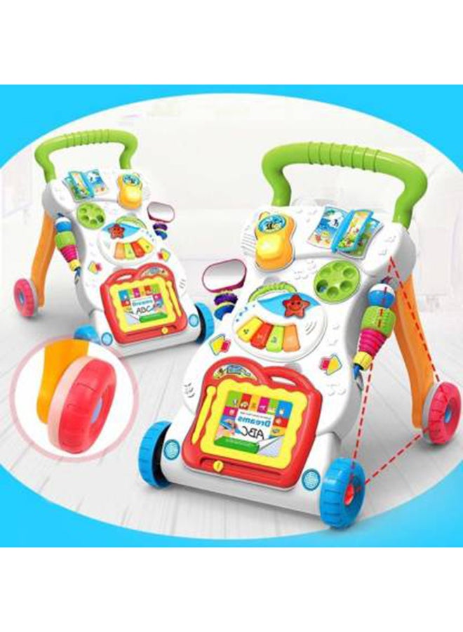 Multi-Functional Music Walker Speed Control And Adjustable Wheels Suitable Age 6-12 Months 45x42x34cm