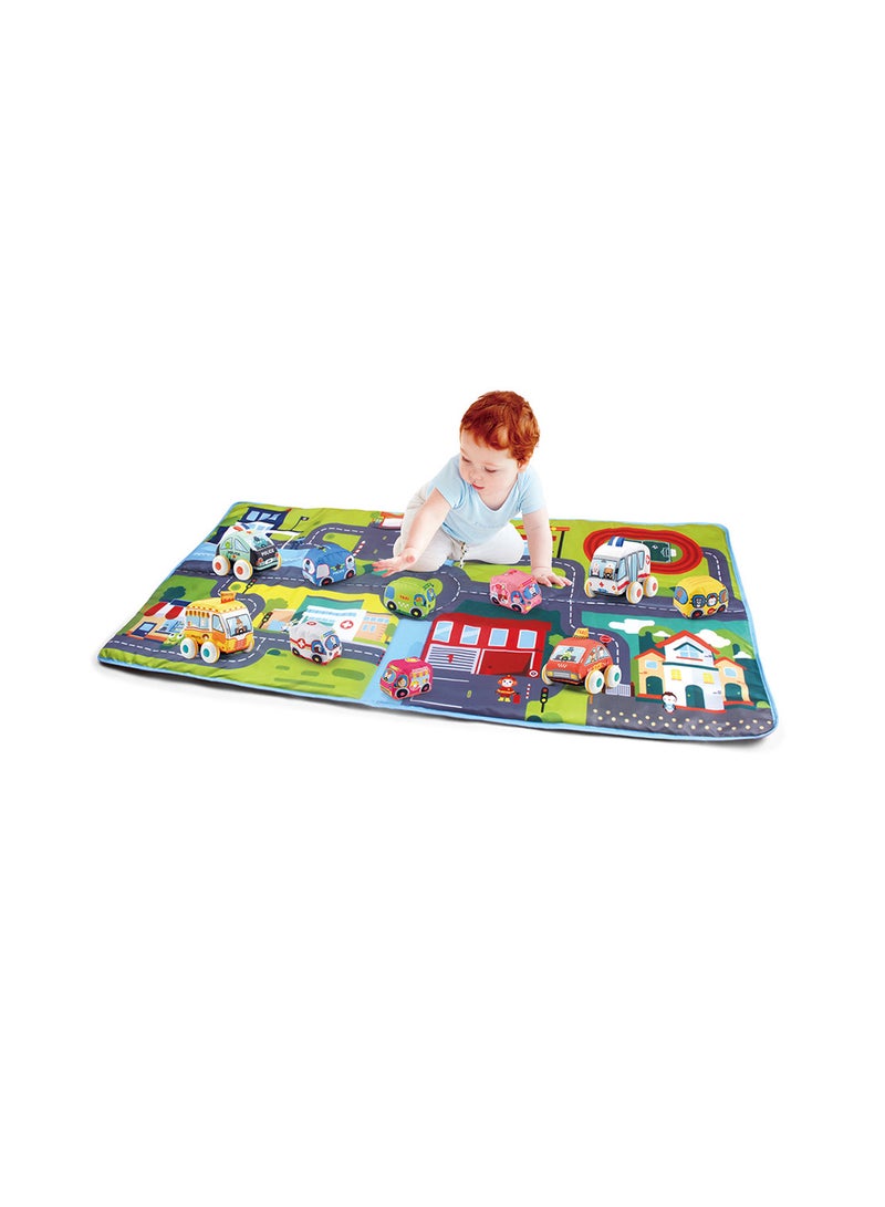 11-Piece Cloth Vehicle Game Carpet Set