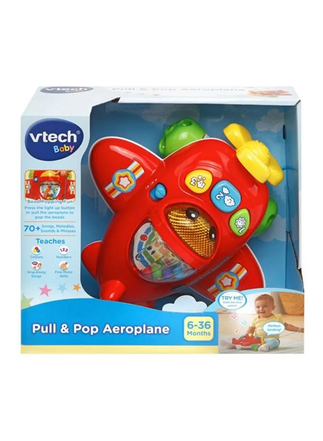 Pull And Pop Aeroplane Toy