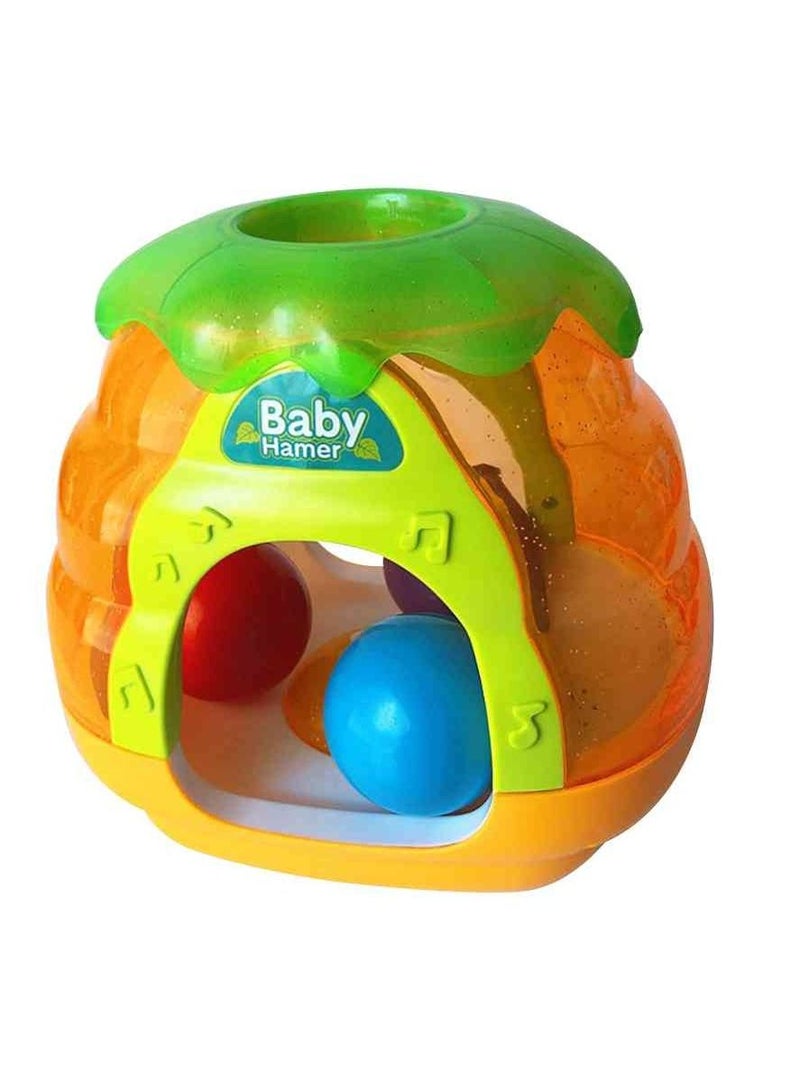 UKR Baby Hammer Toy – Color Learning Toy for Infants & Toddlers | Developmental Toy for Fine Motor Skills & Coordination | Safe Early Learning Toy for Play