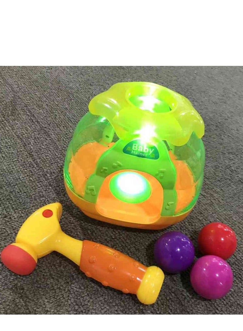 UKR Baby Hammer Toy – Color Learning Toy for Infants & Toddlers | Developmental Toy for Fine Motor Skills & Coordination | Safe Early Learning Toy for Play