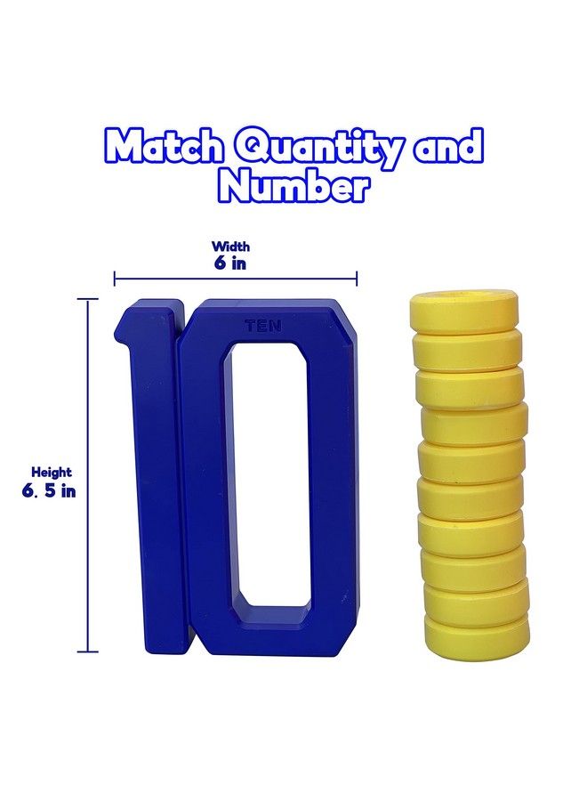 Number Blocks & Coins Counting Stacking 20 Piece Set Toddler Toys Preschool Learning Activities Stem Montessori Toys For Toddlers Homeschool Kids Learning Toys Ages 18 Months+ Includes Ebook