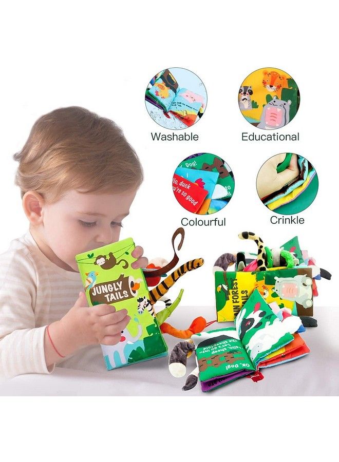 Baby Books Toys Baby Books 0 6 Months Touch And Feel Cloth Crinkle Soft Books Toys For 0 3 6 12 18 Months Infant Newborn Baby Boy Girl Shower Gifts Set Sensory Learning Stroller Toys (3Pcs)