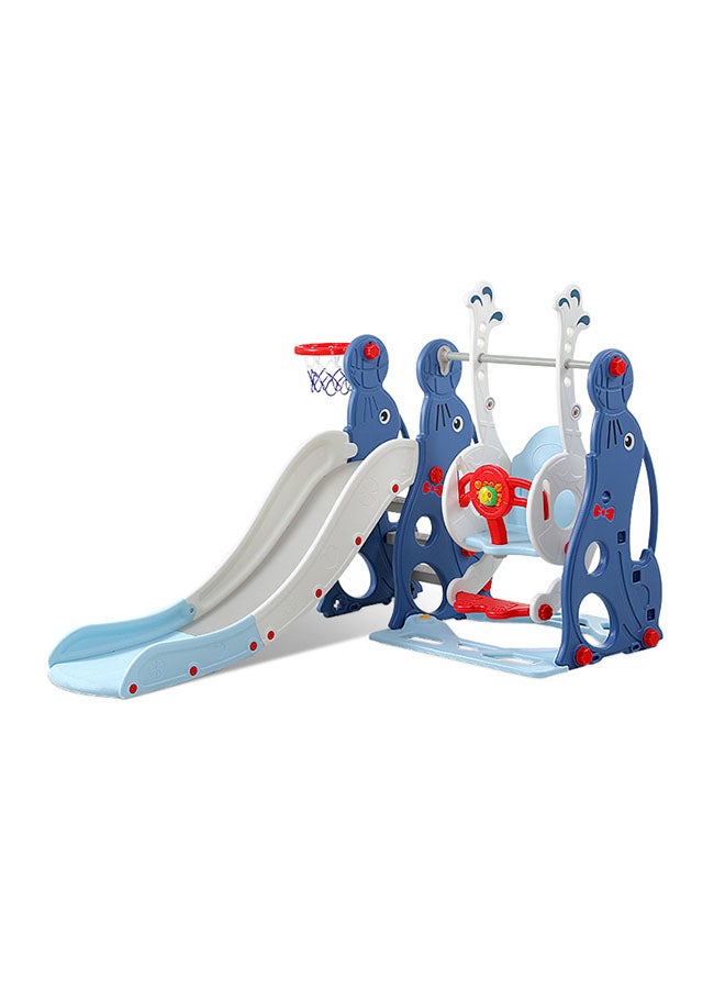 3 In 1 Swing And Slide Set With Basketball Hook 180X155X118cm