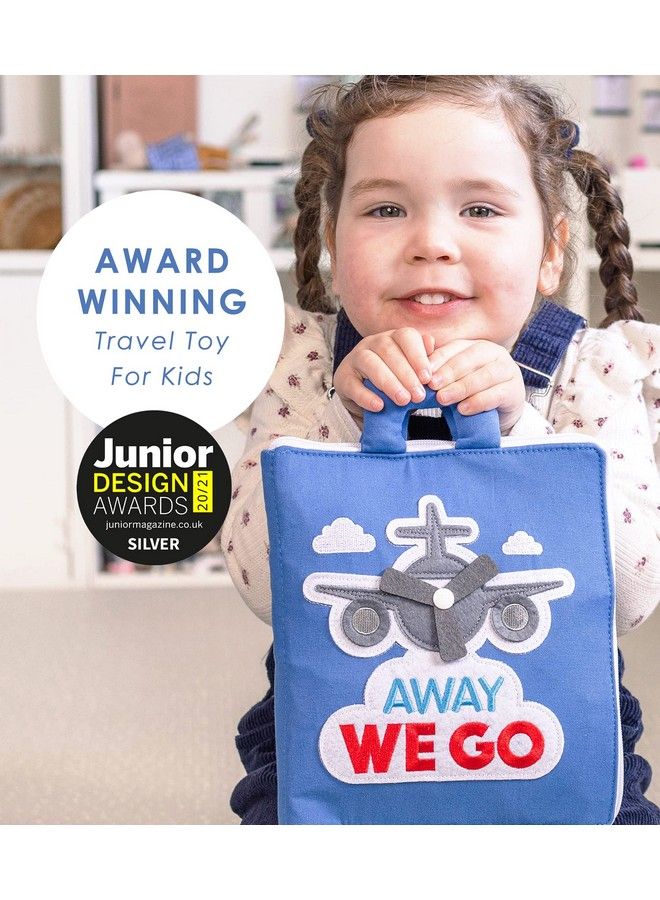 Quiet Book. Away We Go Activity Busy Book. Montessori Toy For Toddlers. Educational Toy For Toddlers Preschool And Early Learning. Toddler Airplane Travel Essentials Travel Toys
