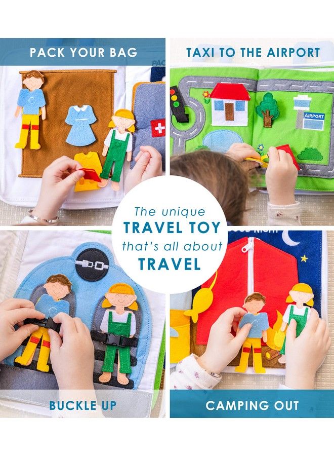 Quiet Book. Away We Go Activity Busy Book. Montessori Toy For Toddlers. Educational Toy For Toddlers Preschool And Early Learning. Toddler Airplane Travel Essentials Travel Toys