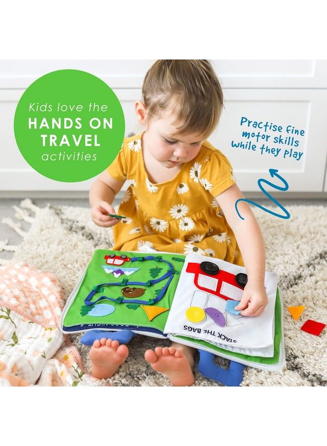 Quiet Book. Away We Go Activity Busy Book. Montessori Toy For Toddlers. Educational Toy For Toddlers Preschool And Early Learning. Toddler Airplane Travel Essentials Travel Toys
