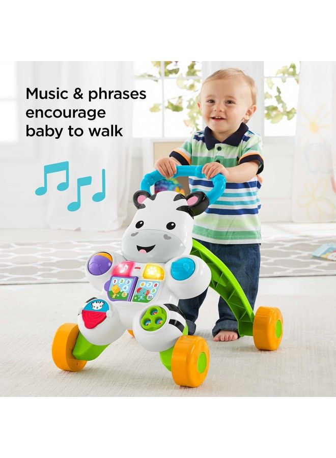 Baby Learning Toy Learn With Me Zebra Walker With Music Lights And Fine Motor Activities For Ages 6+ Months