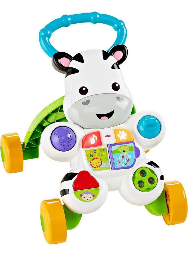 Baby Learning Toy Learn With Me Zebra Walker With Music Lights And Fine Motor Activities For Ages 6+ Months