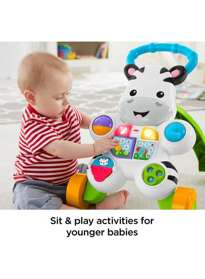 Baby Learning Toy Learn With Me Zebra Walker With Music Lights And Fine Motor Activities For Ages 6+ Months