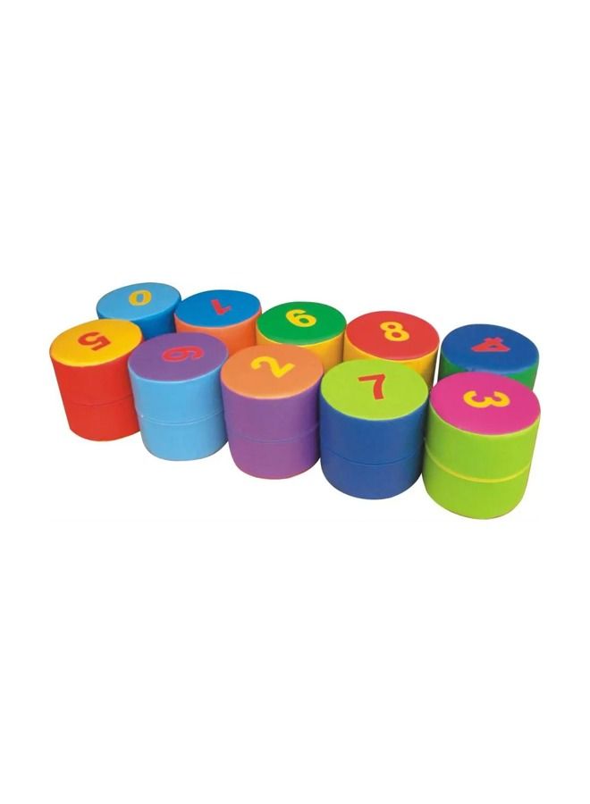 10-Piece Round Soft Kids Playing Chair Indoor Toddle Stool