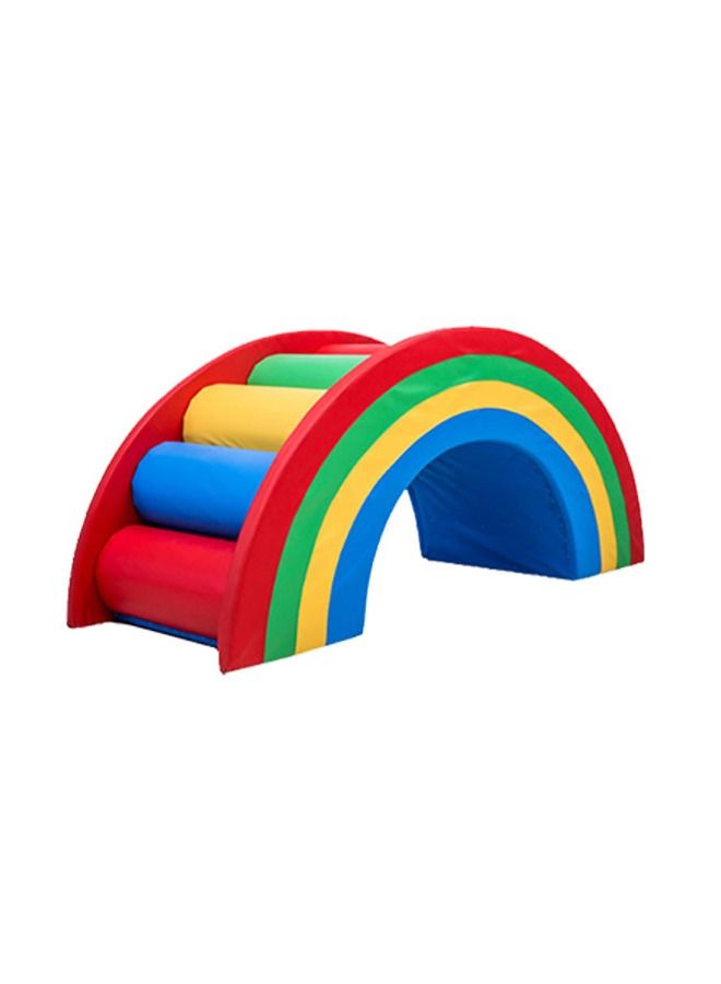 Kids Play Soft Set Climb And Crawl Slide Training Aids Pvc Play Rainbow Bridge