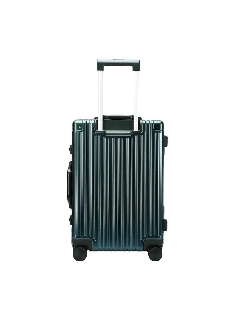 Luggage Set Of Check-in and Hand Carry Baggage Aluminum Shape 2 Pieces - 10kg-20inch and 20kg-24inch.