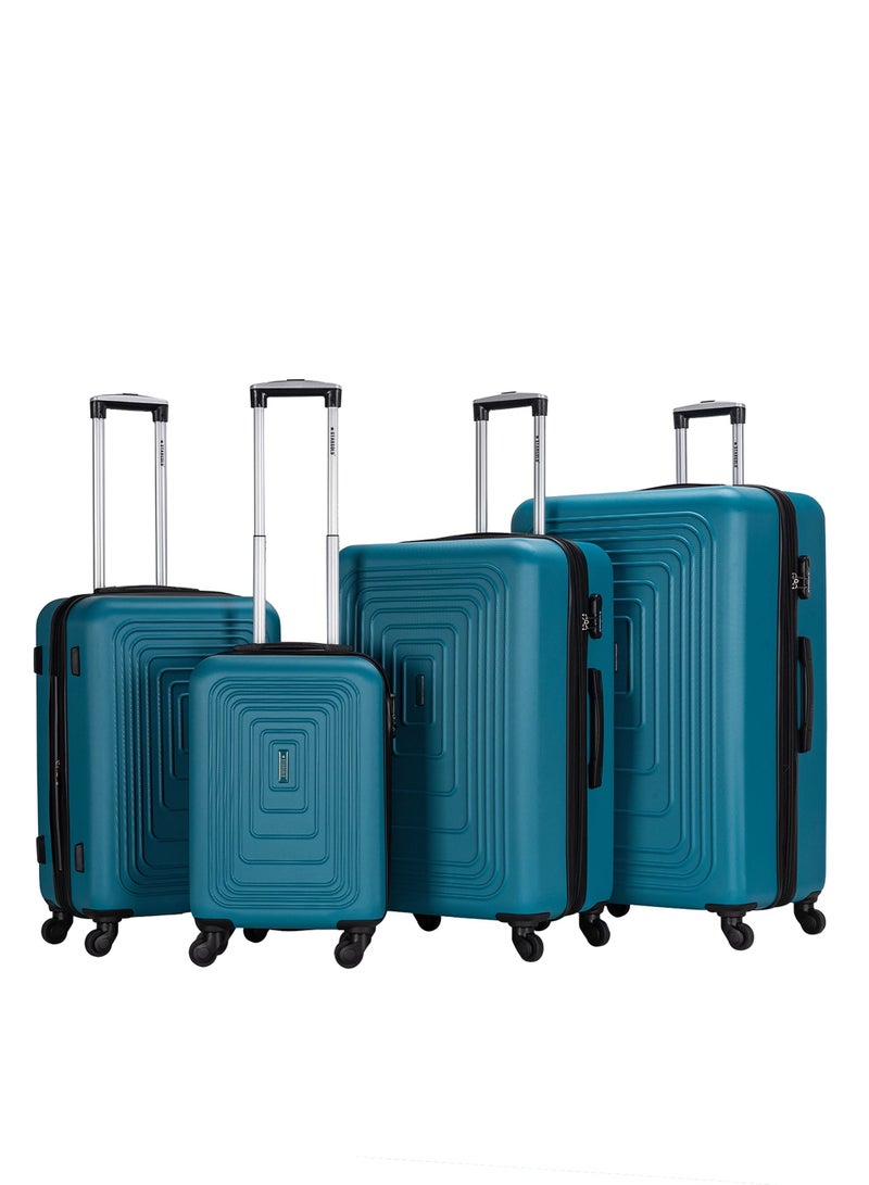 Suitcase Set of 4 PCS ABS Hardside Travel Luggage Bag