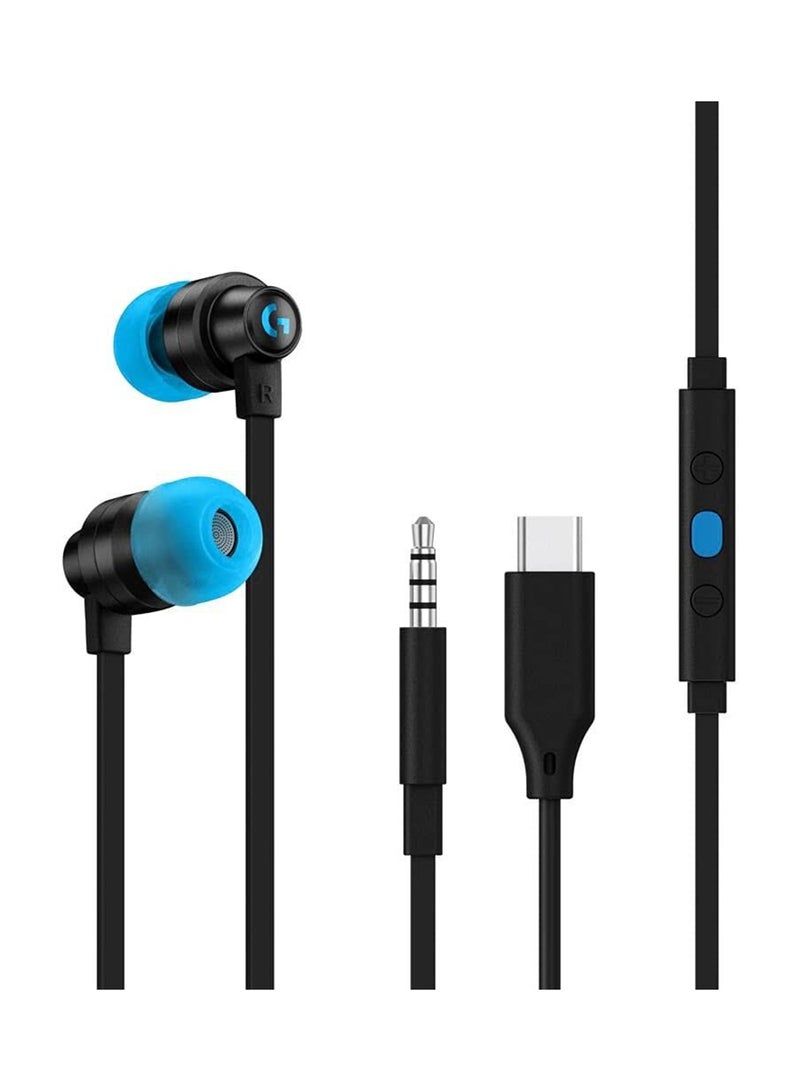 G333 Gaming Earphones With Dual Audio Drivers, In-Line Mic And Volume Control, Compatible With PC/PS/Xbox/Nintendo/Mobile With 3.5mm Aux Or USB-C POrt