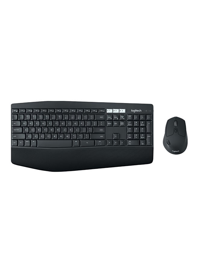 MK850 Multi-Device Wireless Keyboard and Mouse Combo, 2.4GHz Wireless and Bluetooth, Curved Keyframe & Wireless Mouse, 12 Programmable Keys, 3-Year Battery Life, PC/Mac Black