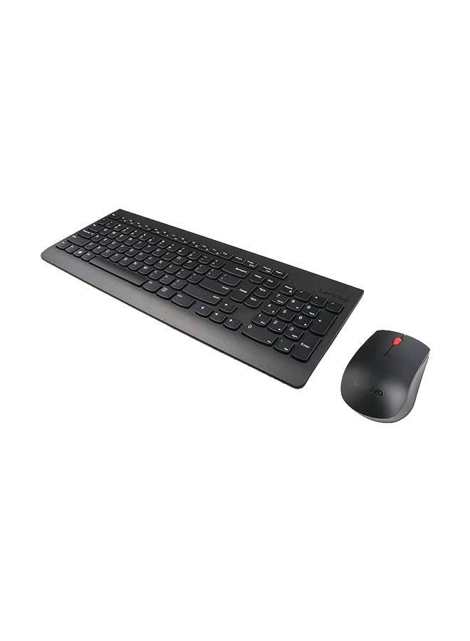 510 Wireless Combo with 2.4 GHz USB Receiver, Slim Full Size Keyboard 1200 DPI Optical Mouse Black