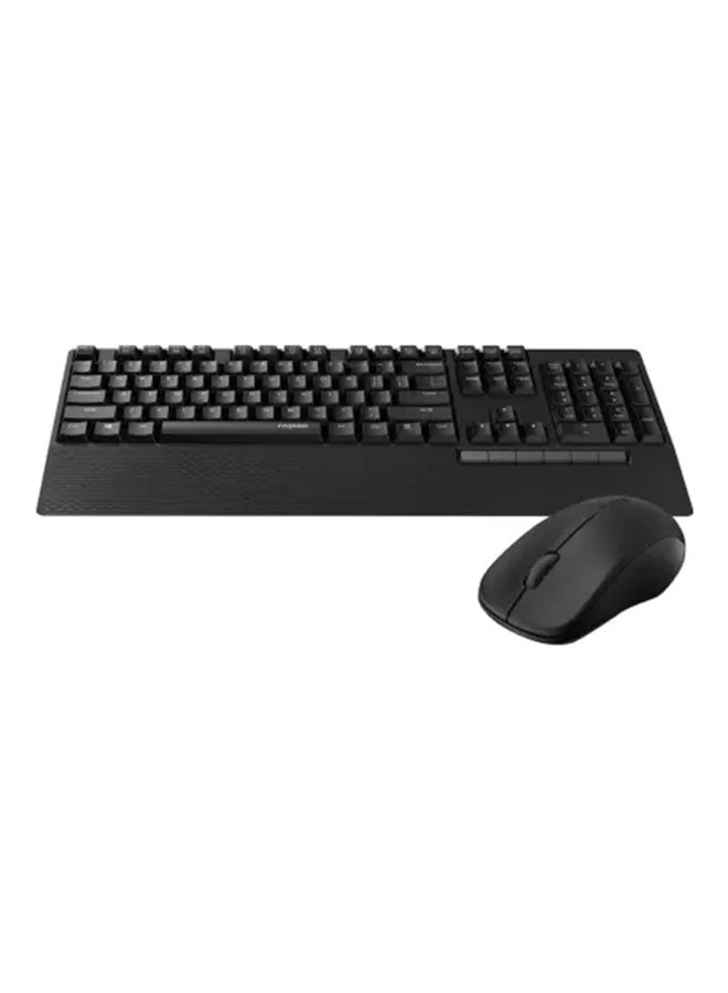 X1960 Wireless Optical Mouse & Keyboard Spill Resistance Multimedia Hotkeys 1000DPI Black