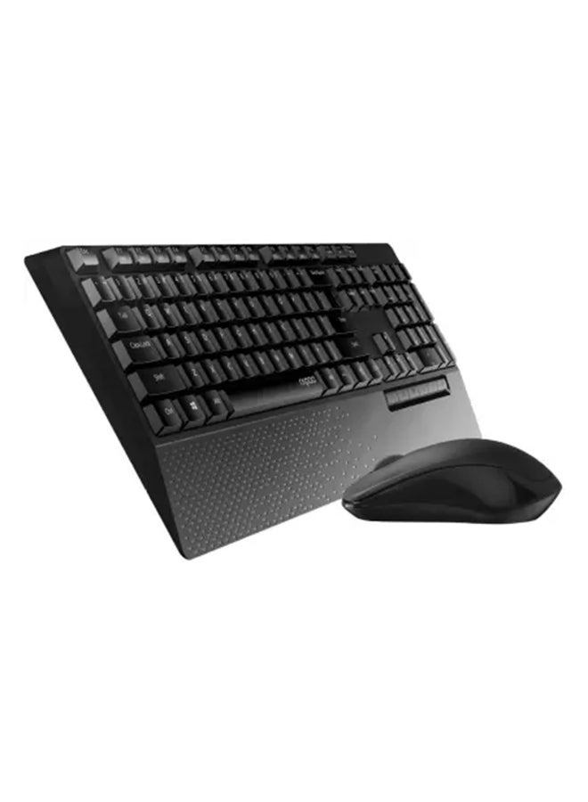 X1960 Wireless Optical Mouse & Keyboard Spill Resistance Multimedia Hotkeys 1000DPI Black