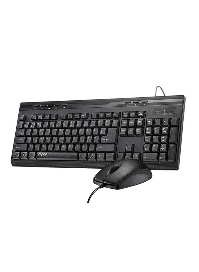 Nx1710 Optical Mouse And Keyboard Combo Black