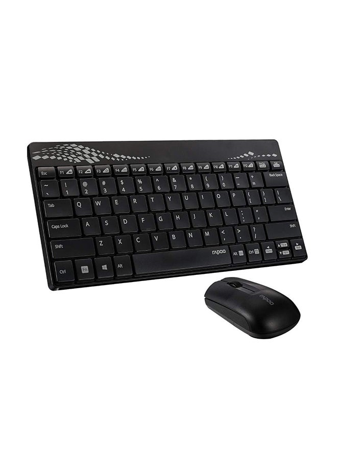 8000M Wireless Keyboard And Mouse Combo Black