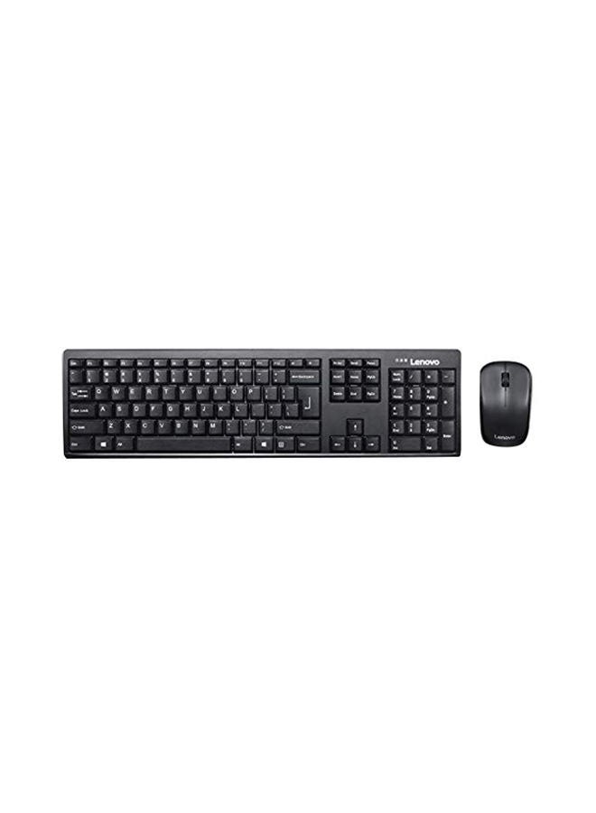 Wireless Keyboard Mouse Combo Black