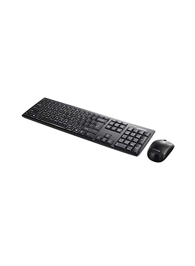 Wireless Keyboard Mouse Combo Black