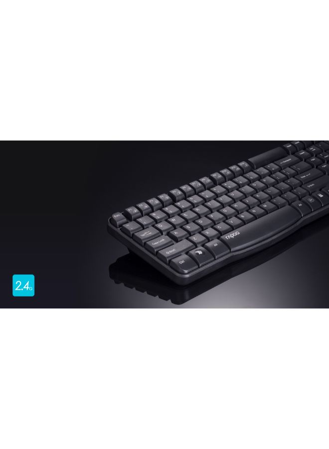 X1800S Wireless Keyboard And Mouse Black