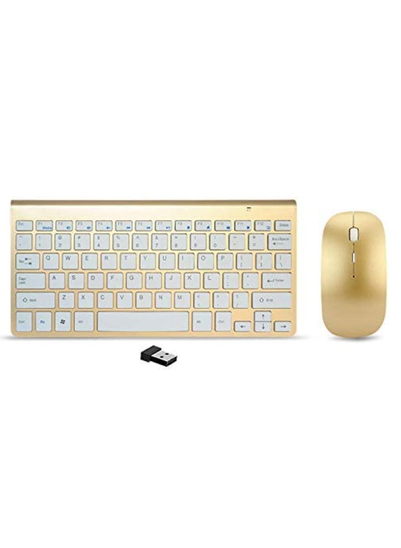 Wireless Keyboard And Mouse Combo Ultra Thin Portable 2.4Ghz Keyboard For Laptop Mac Tablet Desktop PC Computer TV Windows XP/Vista /7/8/10