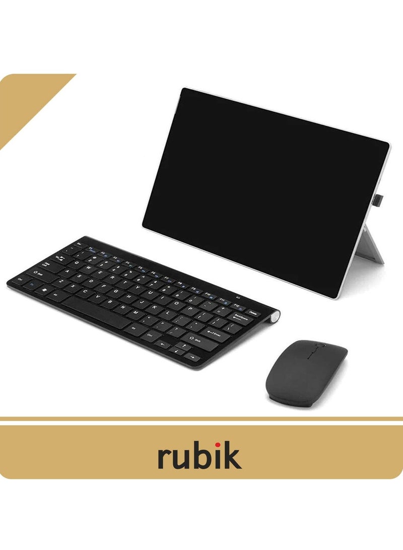 Wireless Keyboard and Mouse Combo - 2.4GHz Wireless Keyboard Mouse Combo with Long Battery Life for Laptop Mac Tablet Desktop PC Computer