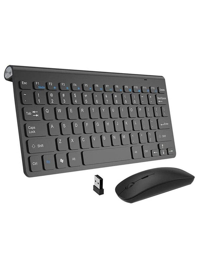 Wireless Keyboard and Mouse Combo - 2.4GHz Wireless Keyboard Mouse Combo with Long Battery Life for Laptop Mac Tablet Desktop PC Computer