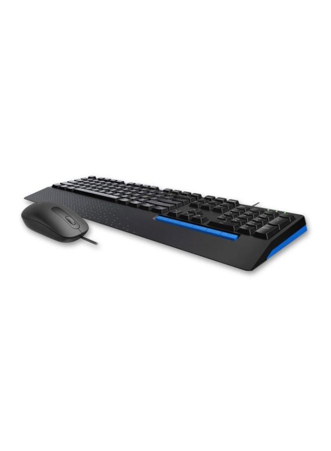 Wired Keyboard And Mouse Set Black